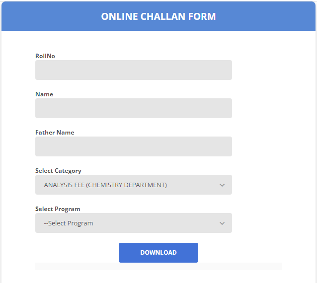 challan form 32a filled